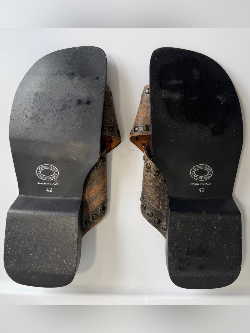 Just CAVALLI Leather Strap Sandals - Picture 11 of 11